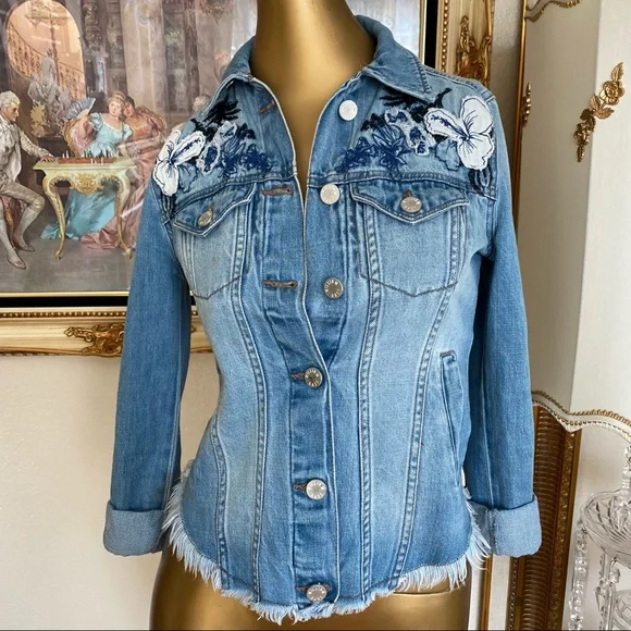 William Rast Jackets Coats William Rast Floral Embroidered